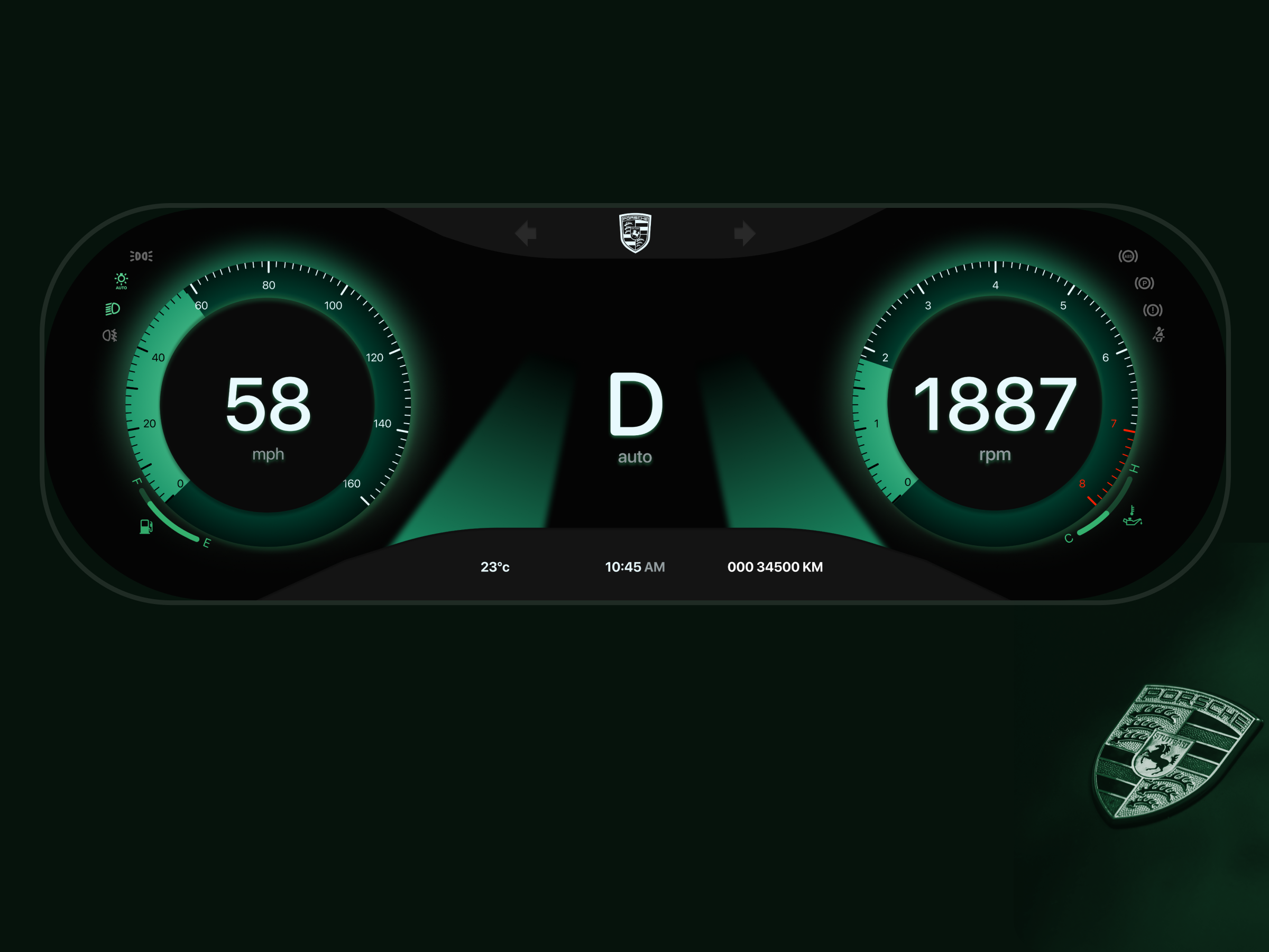 Automotive Interface #DailyUI app automotive interface dailyui design ui ux