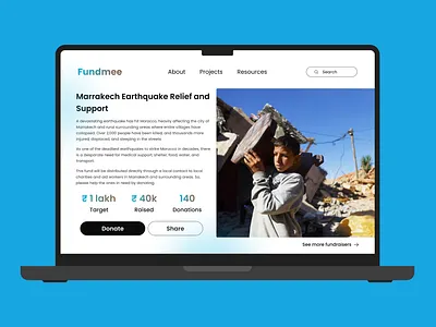 Daily UI 032 - Crowdfunding aesthetic crowdfunding dailyui design gradient graphic design illustration logo moroccan morocco productdesign ui uidesign uiux uiux design uiuxdesign ux uxdesign webdesign website design