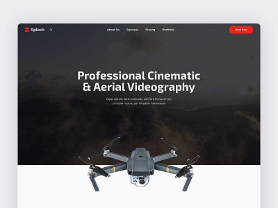 Splash Videography bootstrap bootstrap template bootstrap theme cinematic cinematography design landing landing page modern onepage producer video video producer videography web design web development youtuber