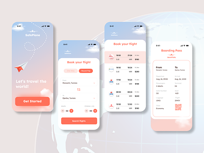 DailyUI 68: Flight Search airline app boarding booking dailyui dailyui68 design flight flights pass plane search ticket ui ux