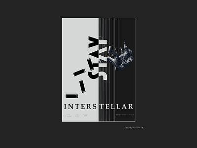 Interstellar Poster - UI Challenge 3d animation branding design graphic design illustration logo motion graphics ui ux
