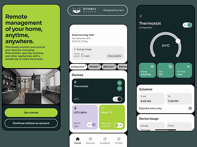 Remote Home Management Mobile App UI UX android home house ios management modern trending ui ux