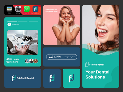 Fairfield Dental Logo for Dental Clinic branding creative dental dentist graphic design icon logo medical typography