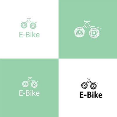 E- Bike Logo ( Unused) bike branding design e bike electric bike graphic design illustration letter logo logo logo design vector