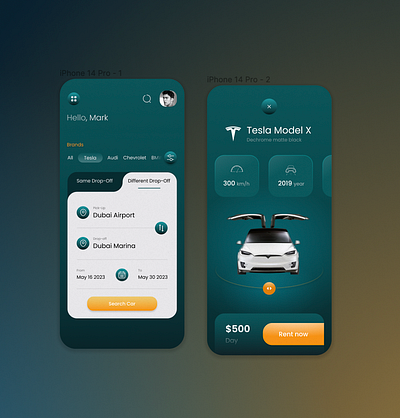 Design inspiration for mobile App [Car rental] app desigh design ui ux