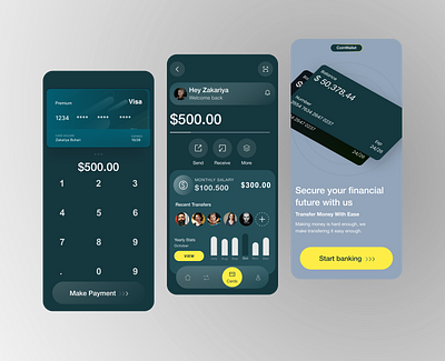 Finance mobile app appdesign bankingapp design figma fintech interface mobileapp problemsolving ucdesign ui uiux uiuxdesign ux