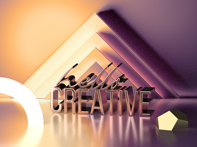 3D Typographic Art 3d 3dlogo 99designs adobe adobedimensions graphic design letteringdesign typography