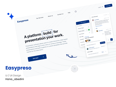 A startup about pitch (easypreso) startup ui