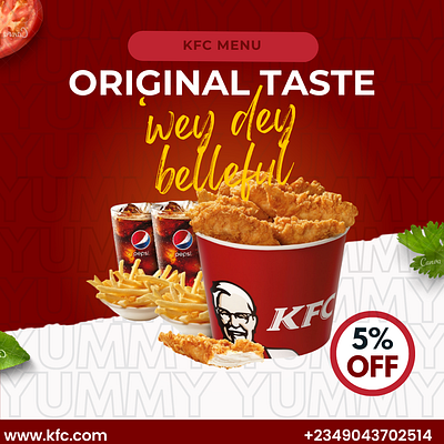 KFC Social Media Design branding design food graphic design kfc design logo restaurant social media design