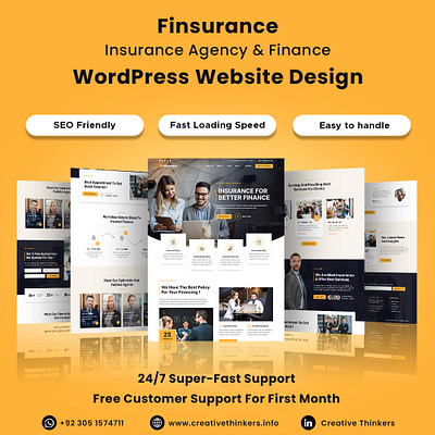 Insurance Agency & Finance Website Design website desgn wordpress wordpressplugins
