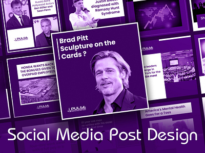 Social Media Post Design branding design digital facebook graphic instagram media post purple social socialmediapost template