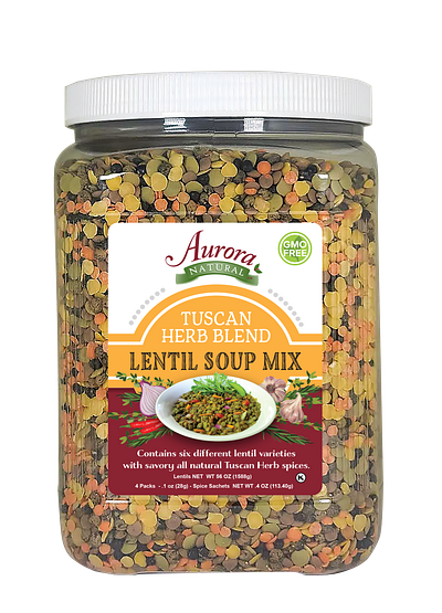 Tuscan Herb Lentil Soup Mix Label graphic design illustrations label design package design photography photoshop