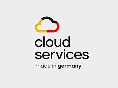 Cloud Services Made In Germany cloud german germany hosting logo redesign server service