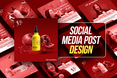 Beetox Social Post Design advertising beauty botox branding cosmetics cream design graphic makeup media post product social socialmediapost template