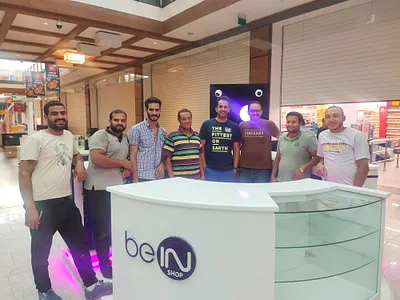 beIN Booth Production branding graphic design logo