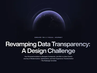 Revamping Data Transparency: A Design Challenge design challenge figma ui ui ux