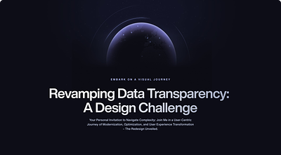 Revamping Data Transparency: A Design Challenge design challenge figma ui ui ux