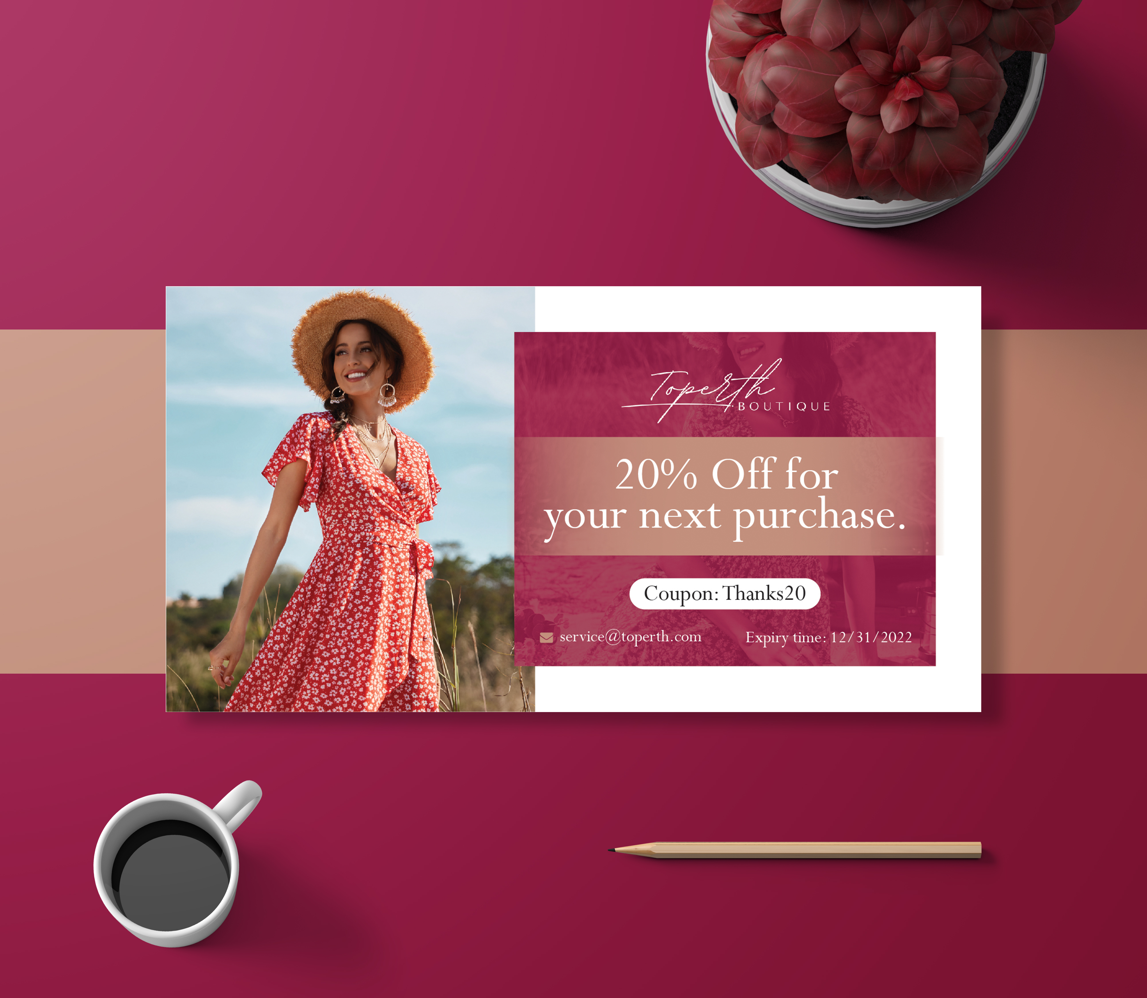 Boutique Discount Card Design by Masud Rana on Dribbble