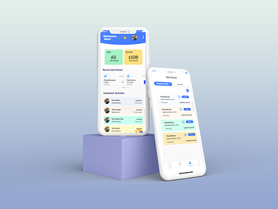 Freelance Jobs App | Offer Services animation app app design design freelance graphic design jobs app product design services app ui ui design ui ux design ux