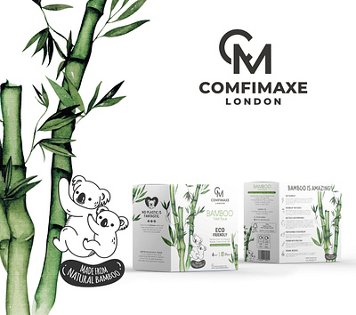 COMFIMAXE . Packaging Design bamboo bamboo toilet paper design folebranding graphic design illustration label design organic packaging design product packaging
