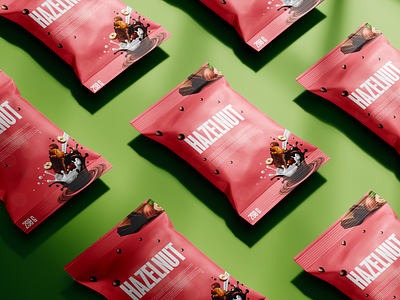 Snack packaging - HAZELNUT 3d ads bar branding food gif healthy illustration mockup motion graphics packaging packaging design packing snack ui