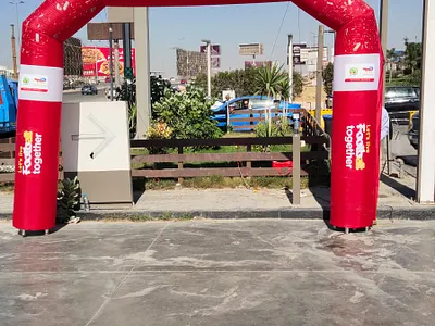 Inflatable Gate Design & Production branding graphic design logo