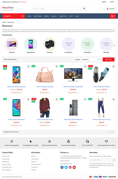 MegaShop - Prestashop Theme woocommerce templates