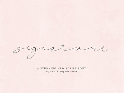 Signature Script Font