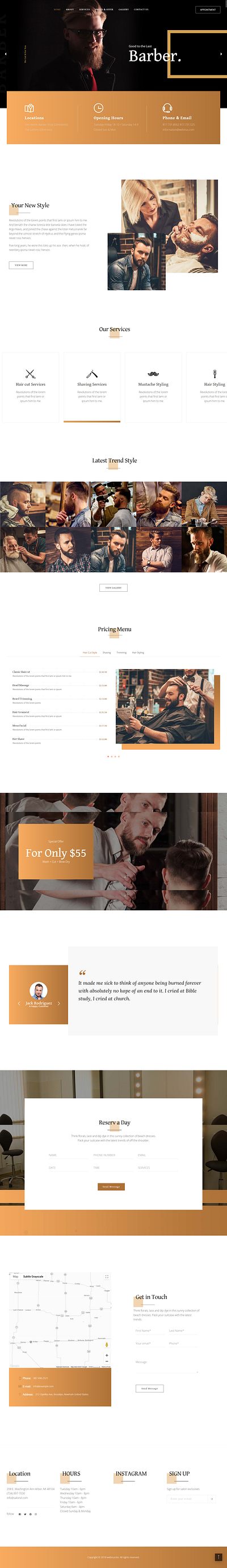 >>>BARBER WEBSITE DESIGN<<< design elementor elementor pro landing page design landingpagedesign webdesign webdevelopment websitedevelopment wordpress