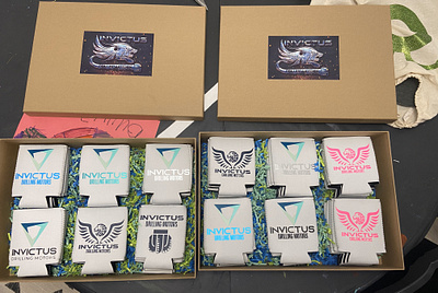 Custom Koozies branding graphic design