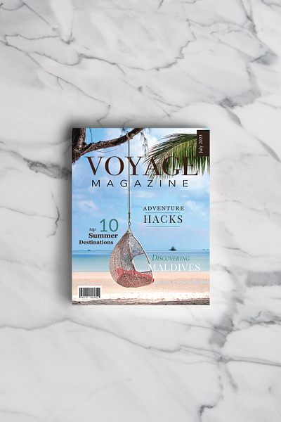 Editorial Voyage Magazine graphic design