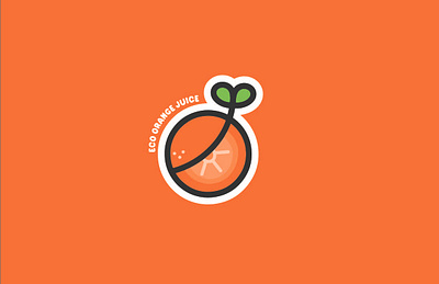 Eco Orange Juice! branding design graphic design illustration logo vector