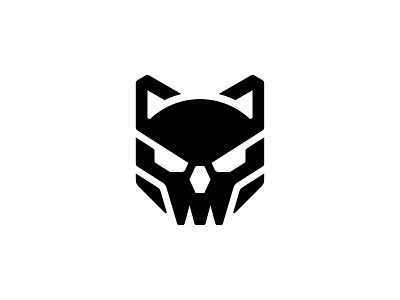 Iconic Skull Cat Logo animal beast cat design graphic design icon logo logo design logodesign minimal minimalist logo skull tattoo technology