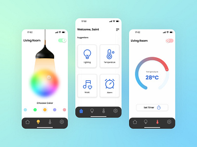 Smart Home App Concept 3d animation app branding design figma graphic design ios logo mobile ui