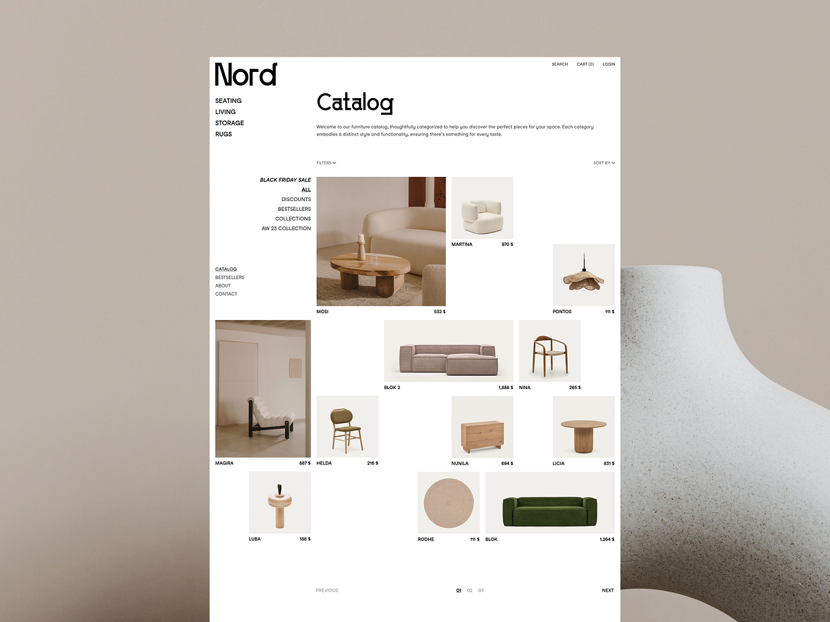 Nord Catalog by Roman Kit on Dribbble