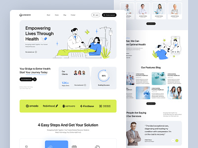 Health Care - Medical Landing Page clean clinic design doctor doctors health healthcare landing landing page medical medical ui ui ux web design