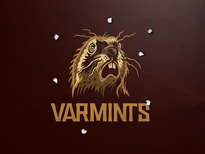 Varmints branding design football graphic design illu illustr illustration illustrator logo varmints vector