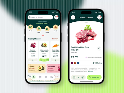 Grocery Delivery App animation app delivery delivery service e commerce ecommerce ecommerce app food delivery groceries grocery grocery app grocery delivery grocery shopping healthy groceries mobile mobile app online grocery online shop service shopping