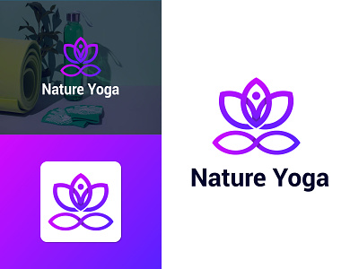 Nature Yoga Modern logo design 3d abstract logo app logo branding logo fitness app fitness logo gym logo icon logo design logo mark logo type logos modern logo modern yoga nature logo wellness logo yoga yoga app yoga logo