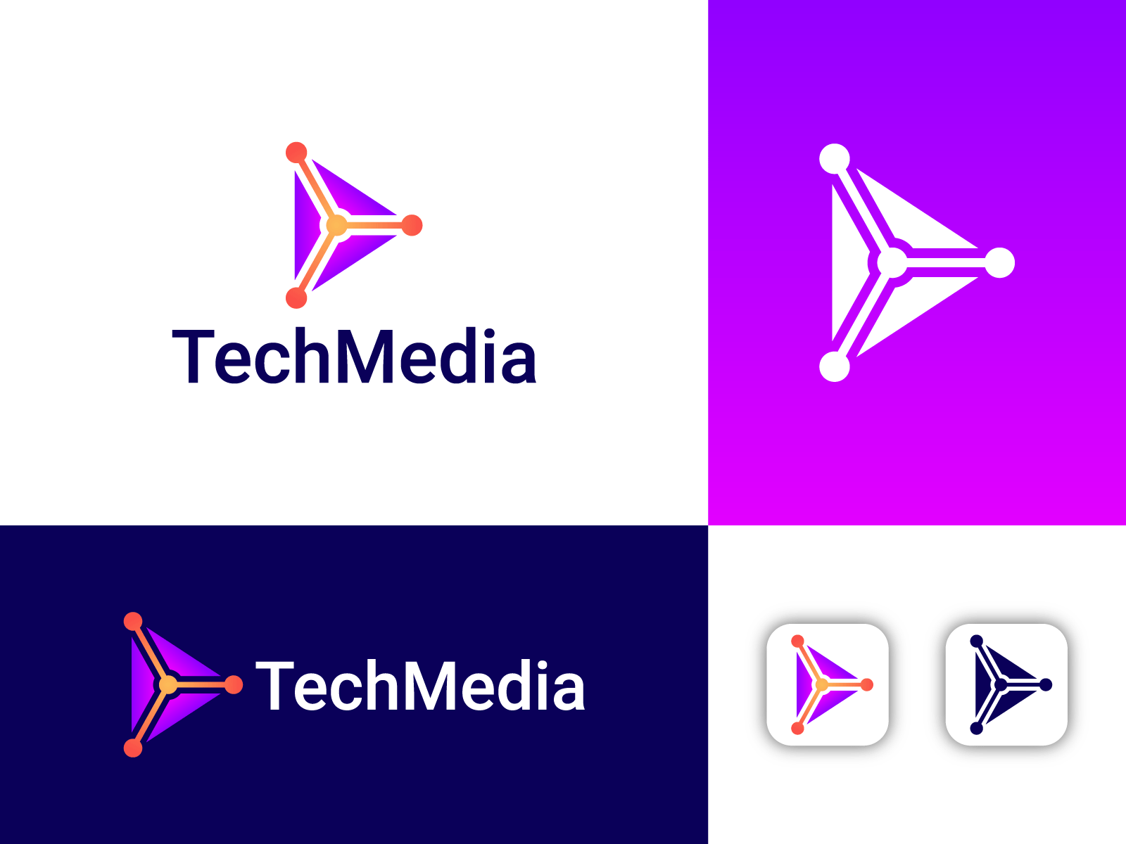 Tech Media Logo Design | Branding brand identity branding branding and identity corporate identity design graphic design icon logo logo design logo designer logo mark logos media logo design modern logo music band tech logo tech media company tech media logo technology visual identity