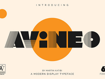 Avineo - Unique Display Typeface instagram