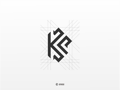 KP Monogram Logo initials