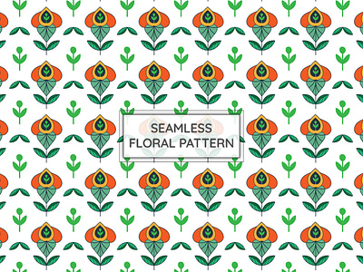 Free Boho Seamless Floral Pattern fabric design floral pattern free pattern seamless seamless pattern textile design vector pattern