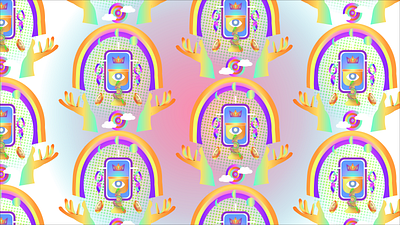 Psychedelic Pattern adobe background design digital art illustrator multimedia pattern psychedelic tarot vector