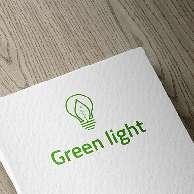Green Light Logo Design Template vector