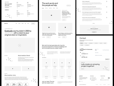 Wireframe agency agency landingpage agnecy website app brending clean design faq hifi wireframe web image junaki landing page product design text uiux user strategy vedio web website wireframe