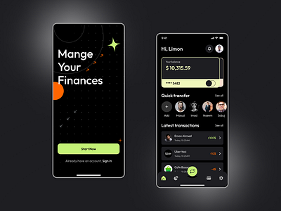 Finance Mobile App android animation app banking app branding finance app graphic design ios ios mockup minimal design mobile mockup morden trending design trendy ui uiux