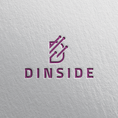 Dinside Logo Design Template trendy