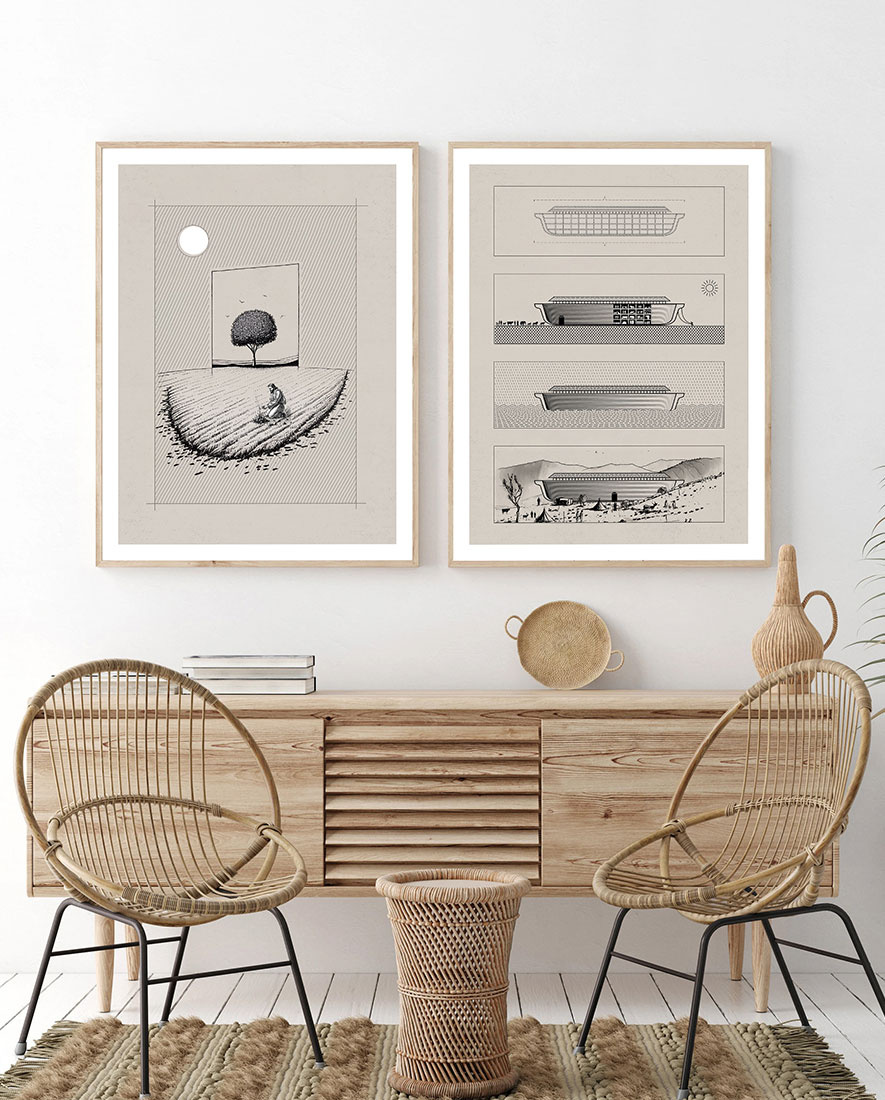 Noah's Ark Sketches ark art bible bible art bible art shop bible story biblical art boat christian christian art digital print faith art graphic design illustration jesus jesus art jews art mustard seed noahs ark scripture art