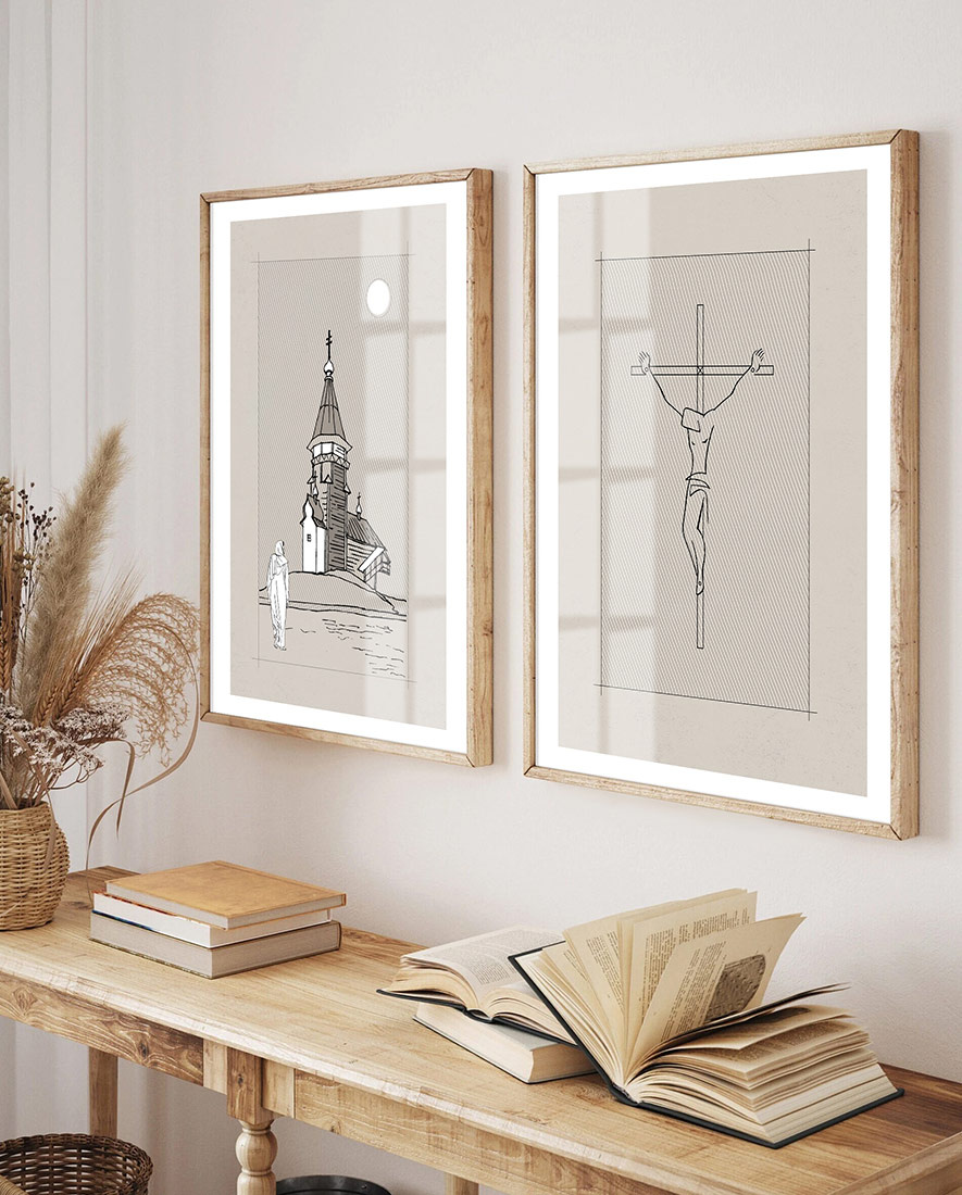 Crucifixion, Jesus on the Cross bible art bible art shop bible story christian christian art cross digital art faith art graphic design hand made jesus jesus on the cross minimalist scripture art wall art